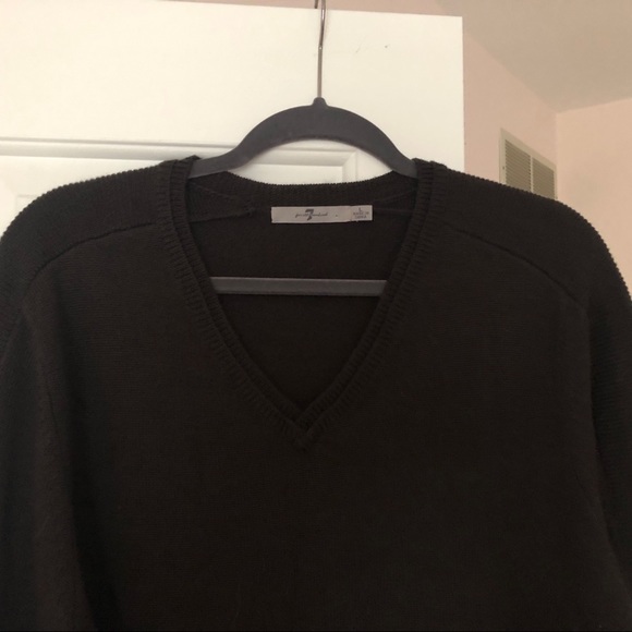 Black V Neck Sweater - Picture 2 of 6